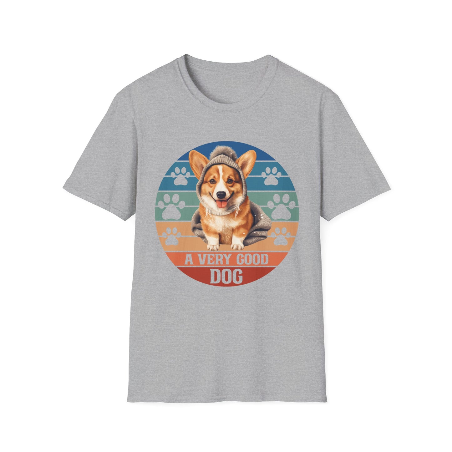 Corgi Retro Vibe T-Shirt - A Very Good Dog