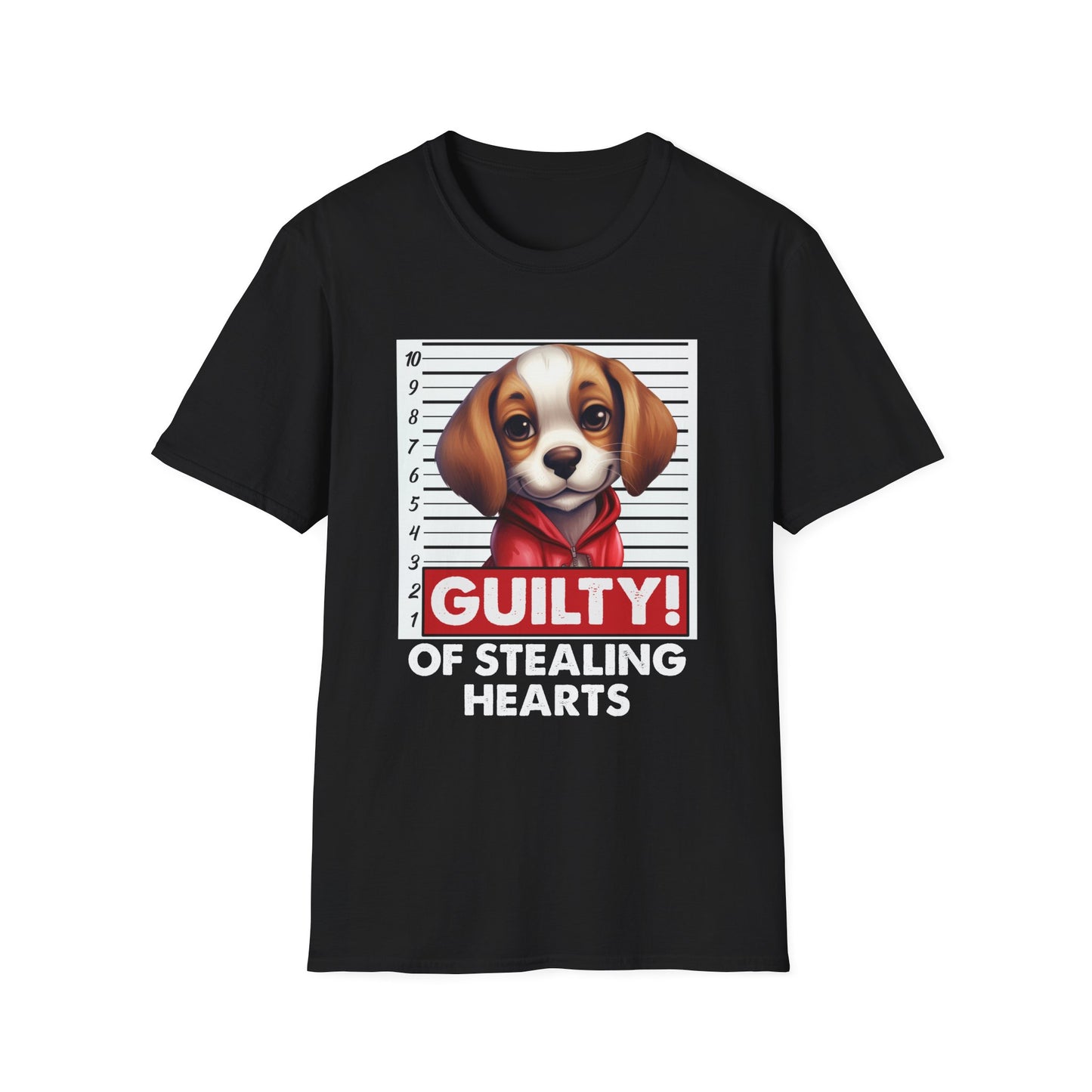 Beagle Dog Guilty of Stealing Hearts Mugshot T-Shirt