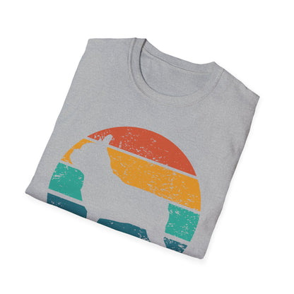 French Bulldog Retro Sunset Design Dog Silhouette T-shirt