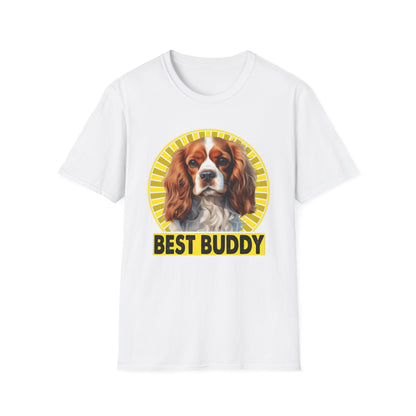 white Cavalier King Charles Spaniel CKCS T-Shirt for women men adults humans