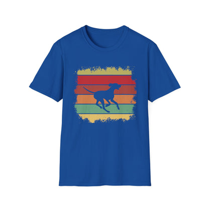 Vintage Vibe Vizsla T-Shirt - Jumping Vizsla Dog Breed Retro Design