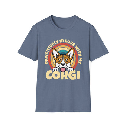 Corgi T-Shirt - Pawsitively In Love