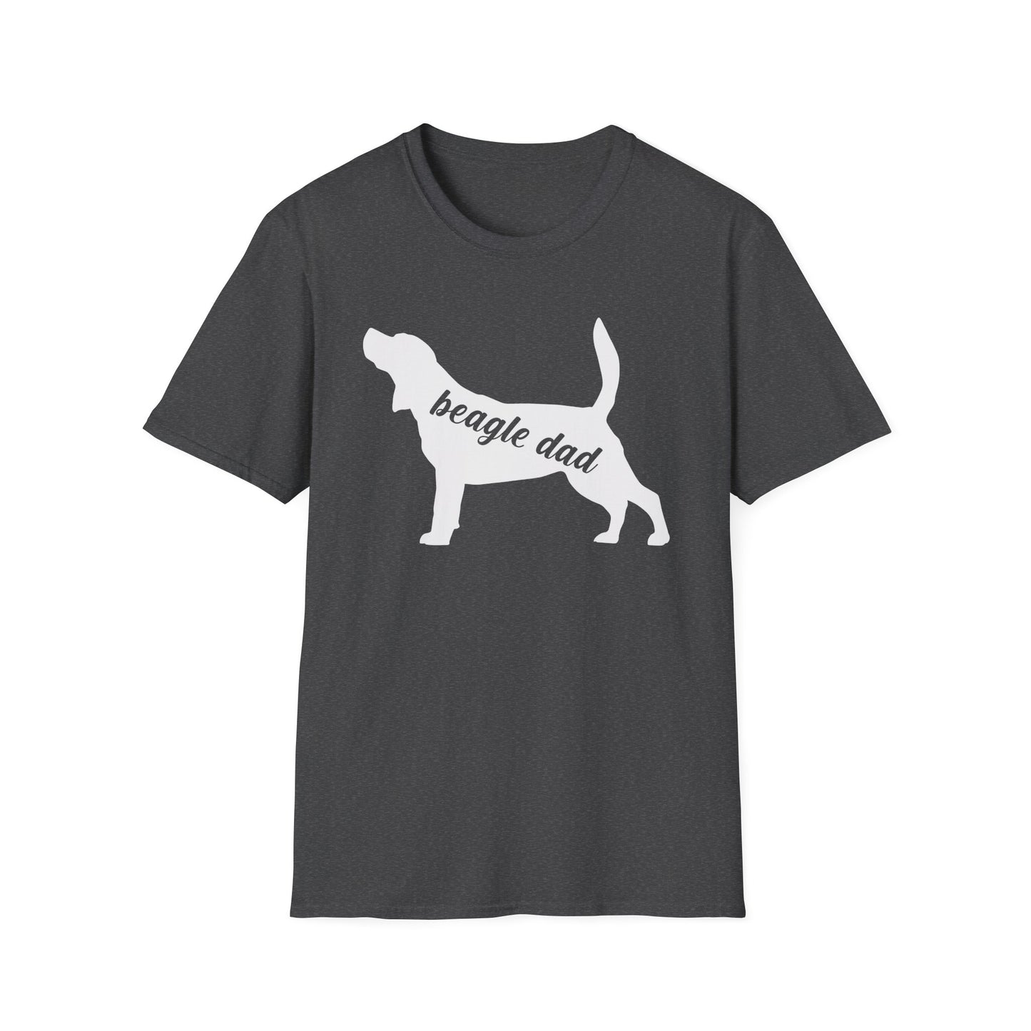 Beagle Dad T-Shirt Dog Silhouette