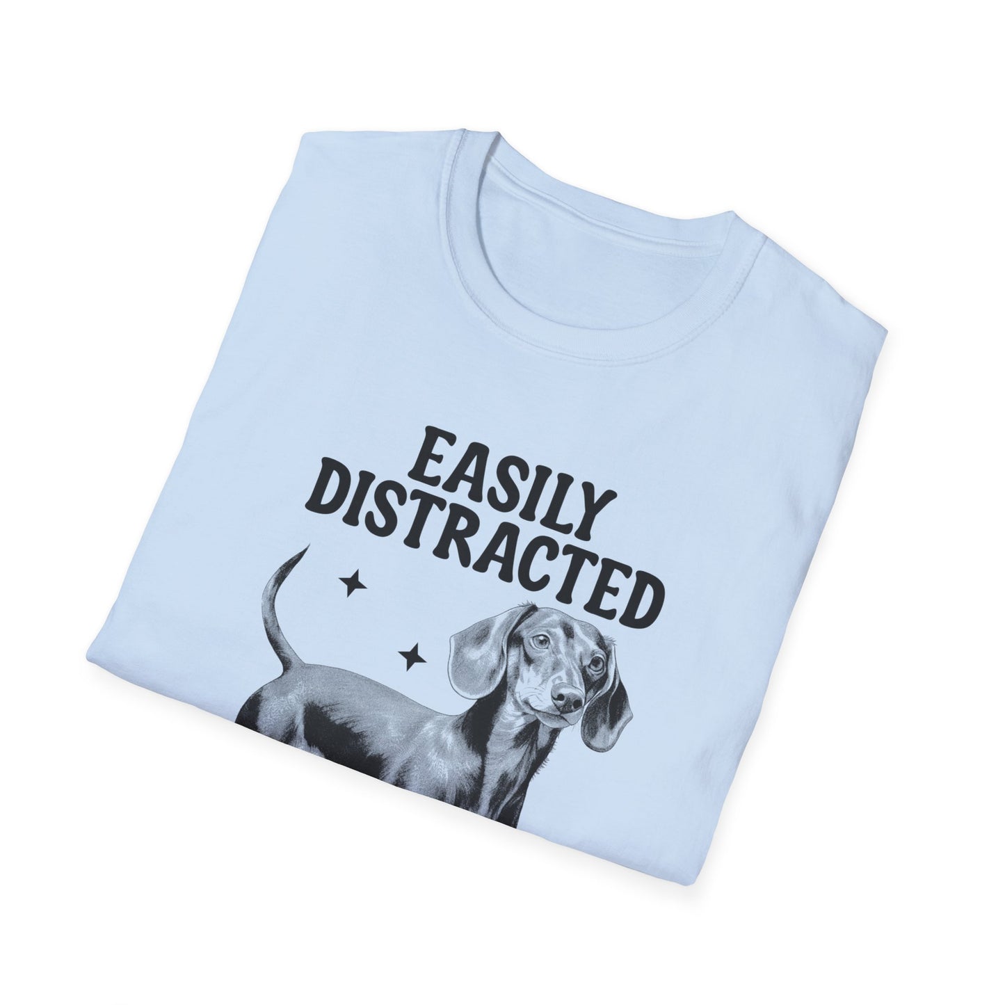 Funny Dachshund T-Shirt Easily Distracted By Weiners