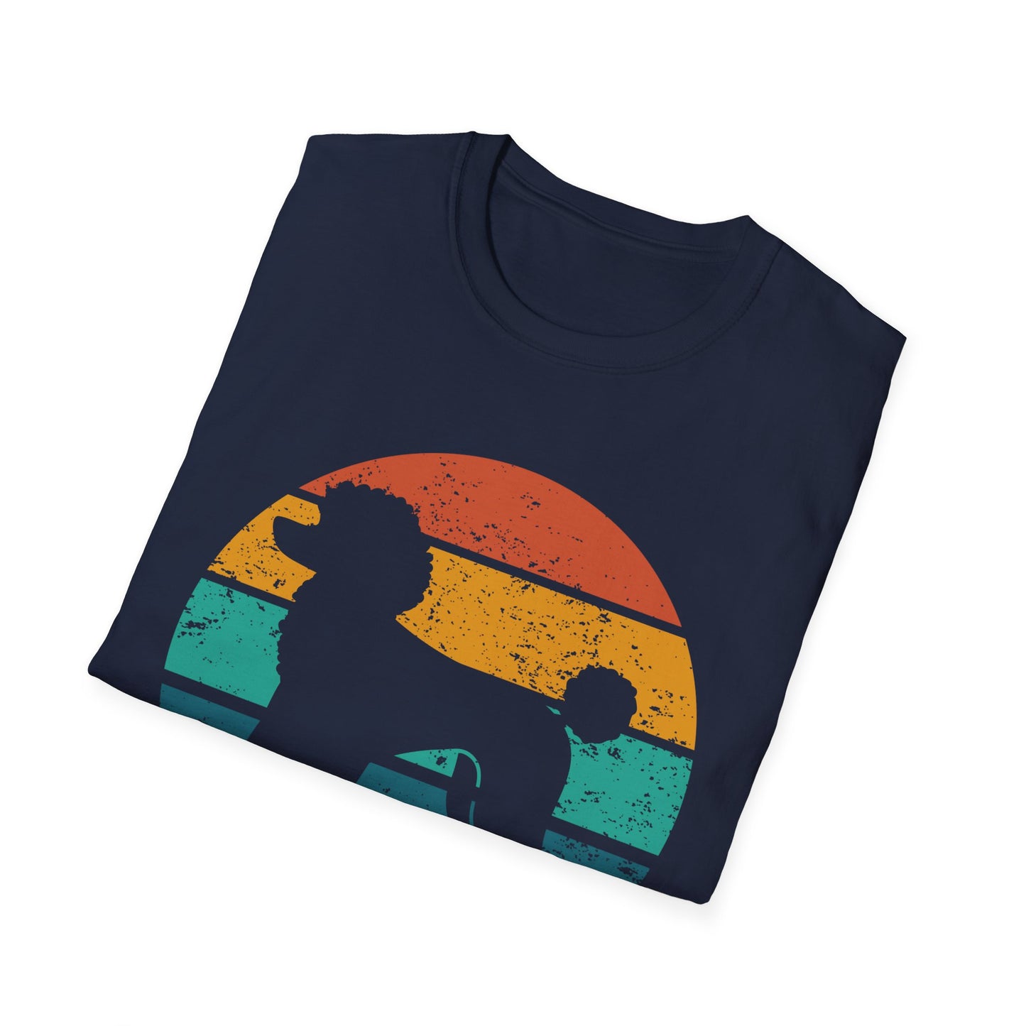 Poodle Retro Sunset T-Shirt for Dog Moms and Dads