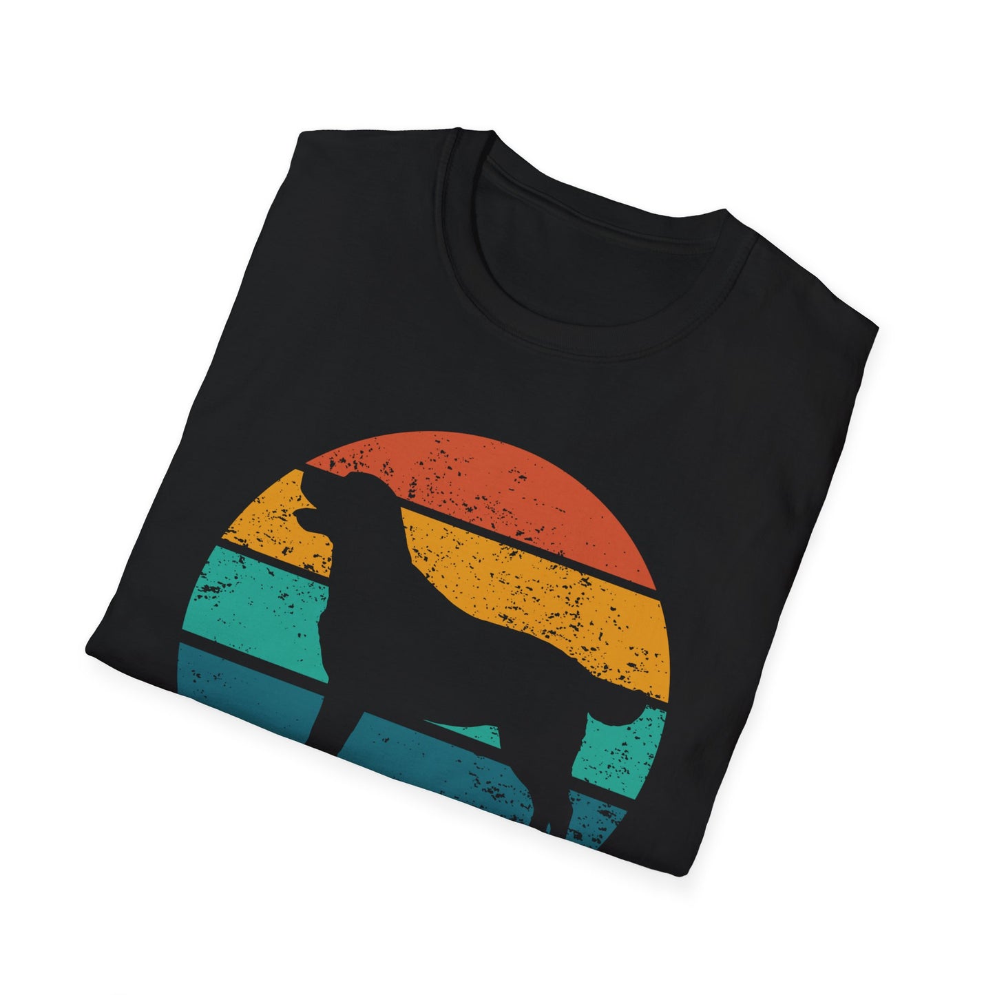 Labrador Retriever Retro Sunset T-shirt for Dog Mom