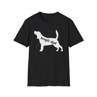 Beagle Dad T-Shirt Dog Silhouette