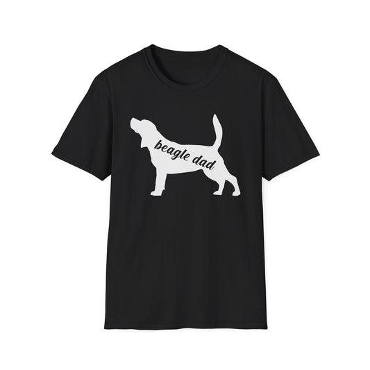Beagle Dad T-Shirt Dog Silhouette
