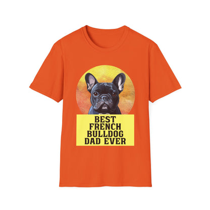 Best French Bulldog Dad Ever Frenchie Dog T-shirt