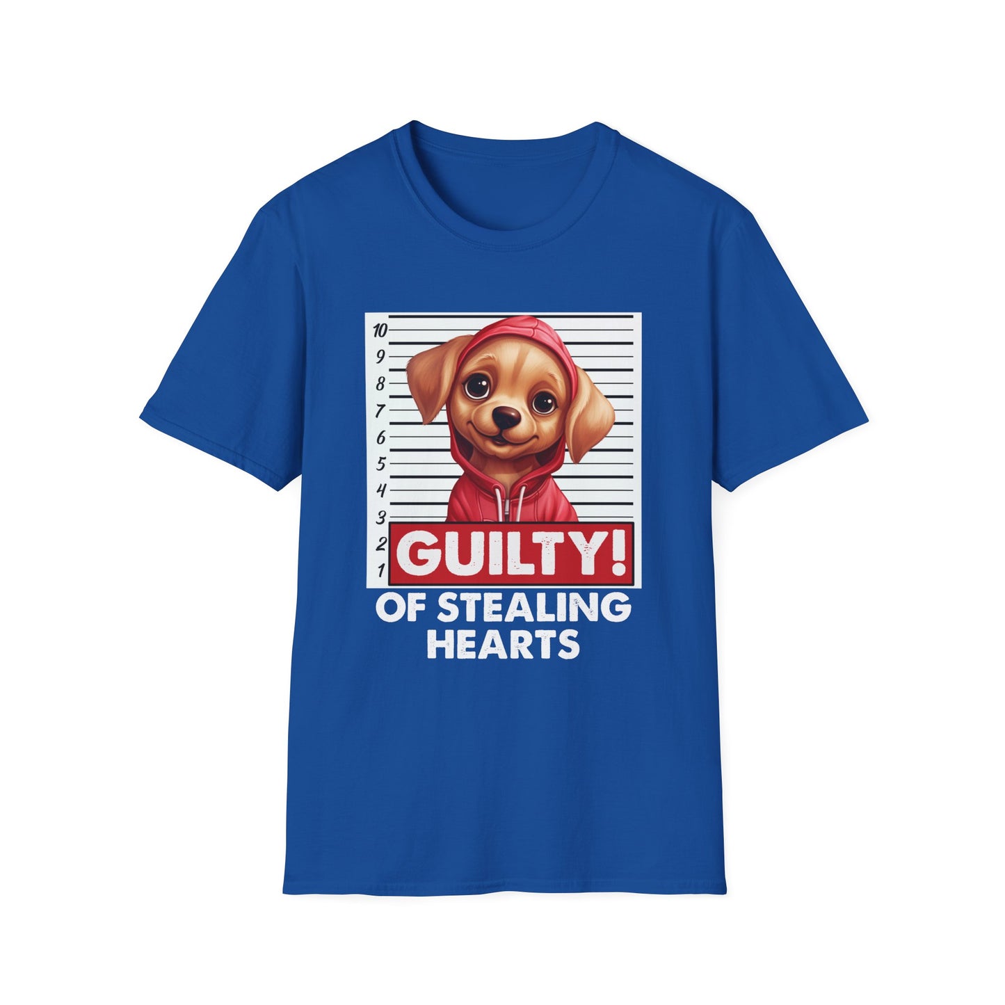 Funny Labrador Retriever T-Shirt - Mugshot Guilty of Stealing Hearts