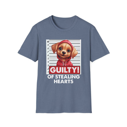 Funny Labrador Retriever T-Shirt - Mugshot Guilty of Stealing Hearts