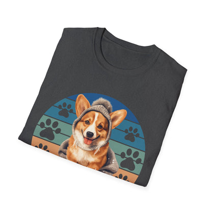 Corgi Retro Vibe T-Shirt - A Very Good Dog