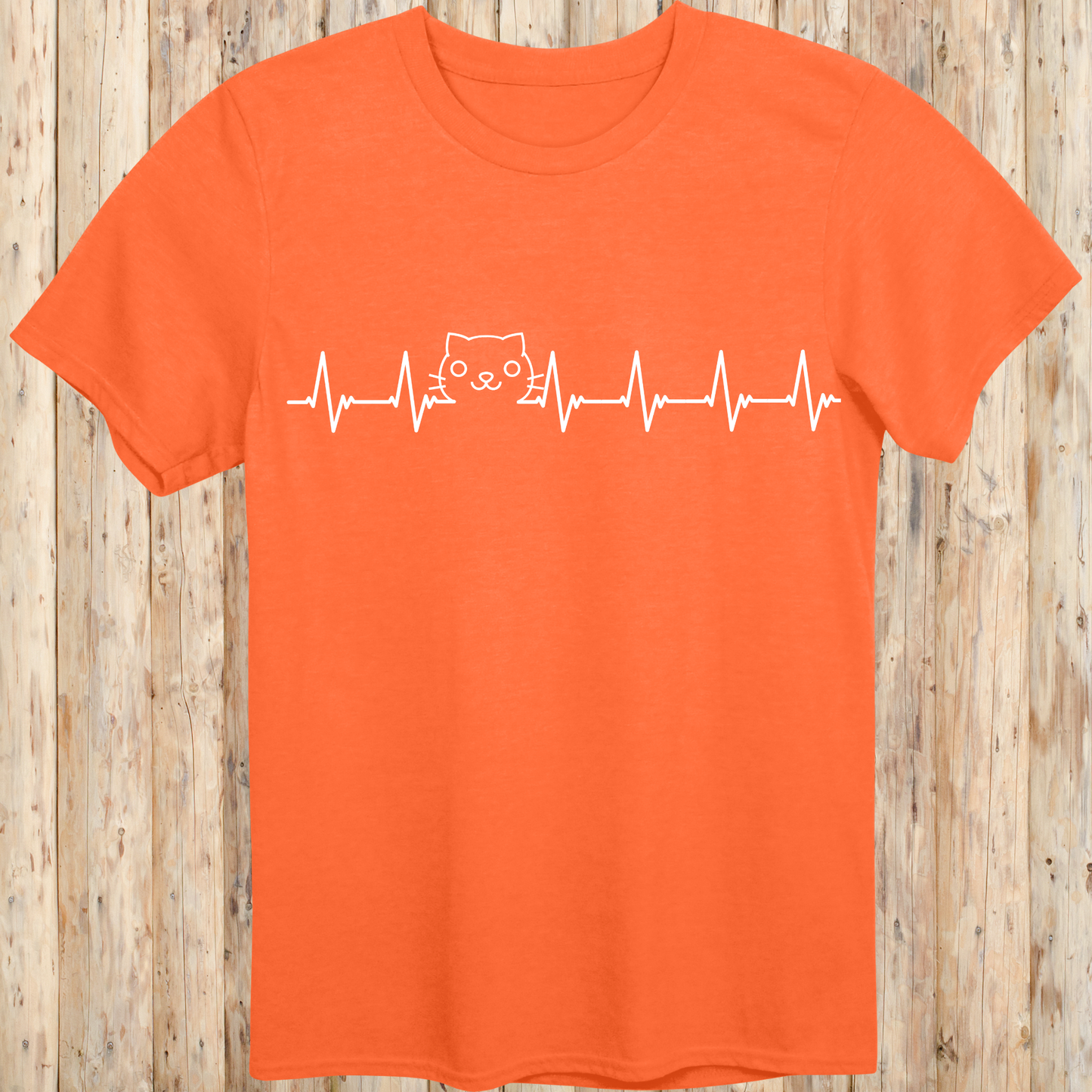 Cat Lover Heartbeat T-Shirt