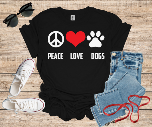 Peace Love Dogs T-Shirt