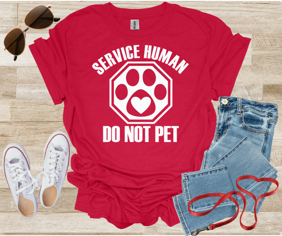 Service Human Do Not Pet T-Shirt