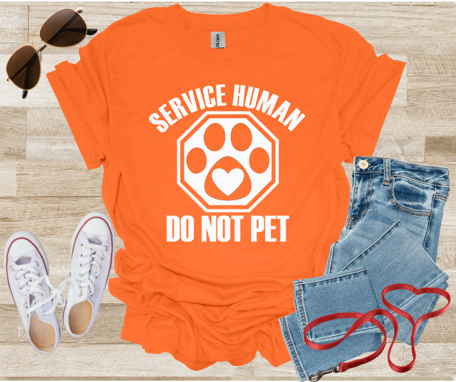 Service Human Do Not Pet T-Shirt