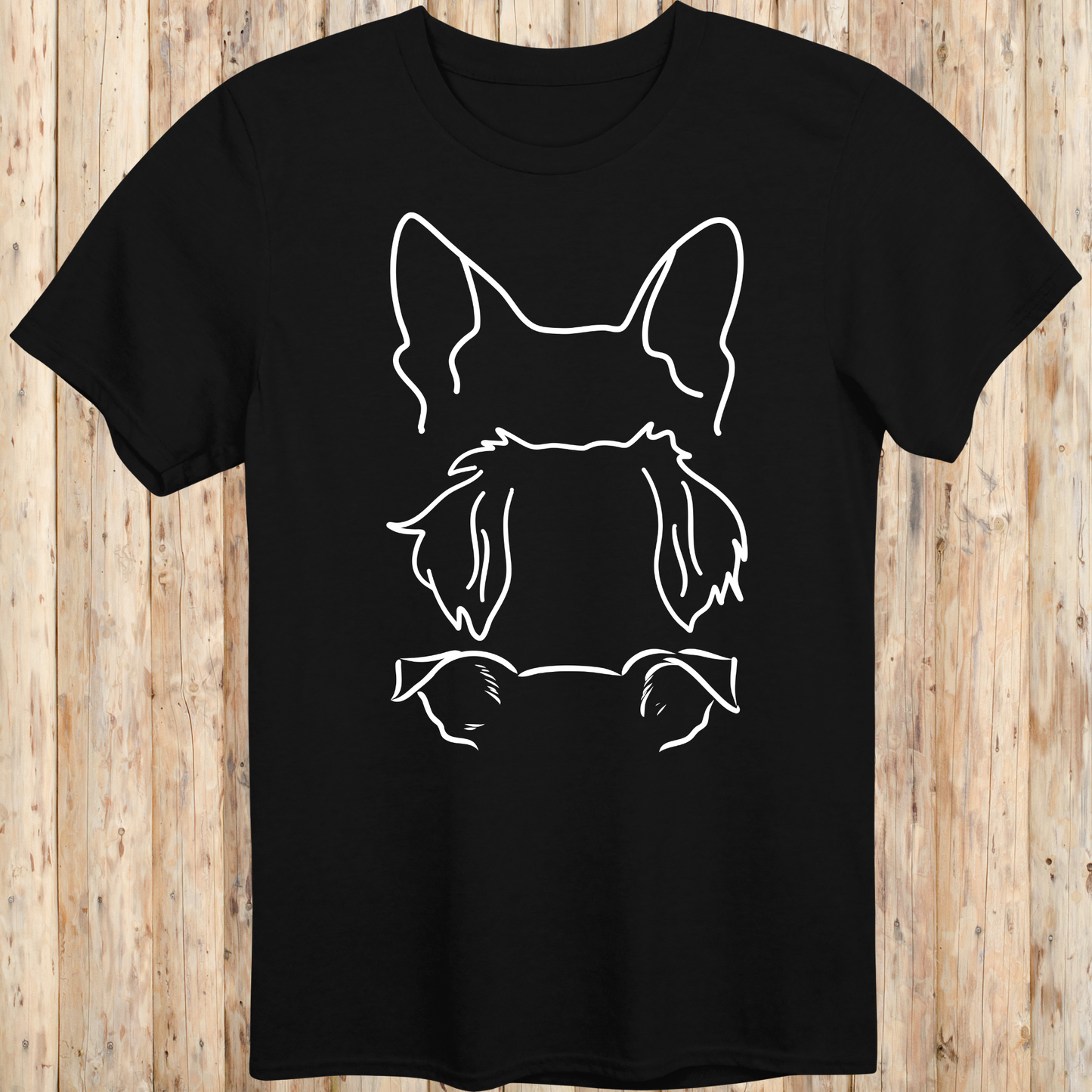 Dog Ears Outline T-Shirt