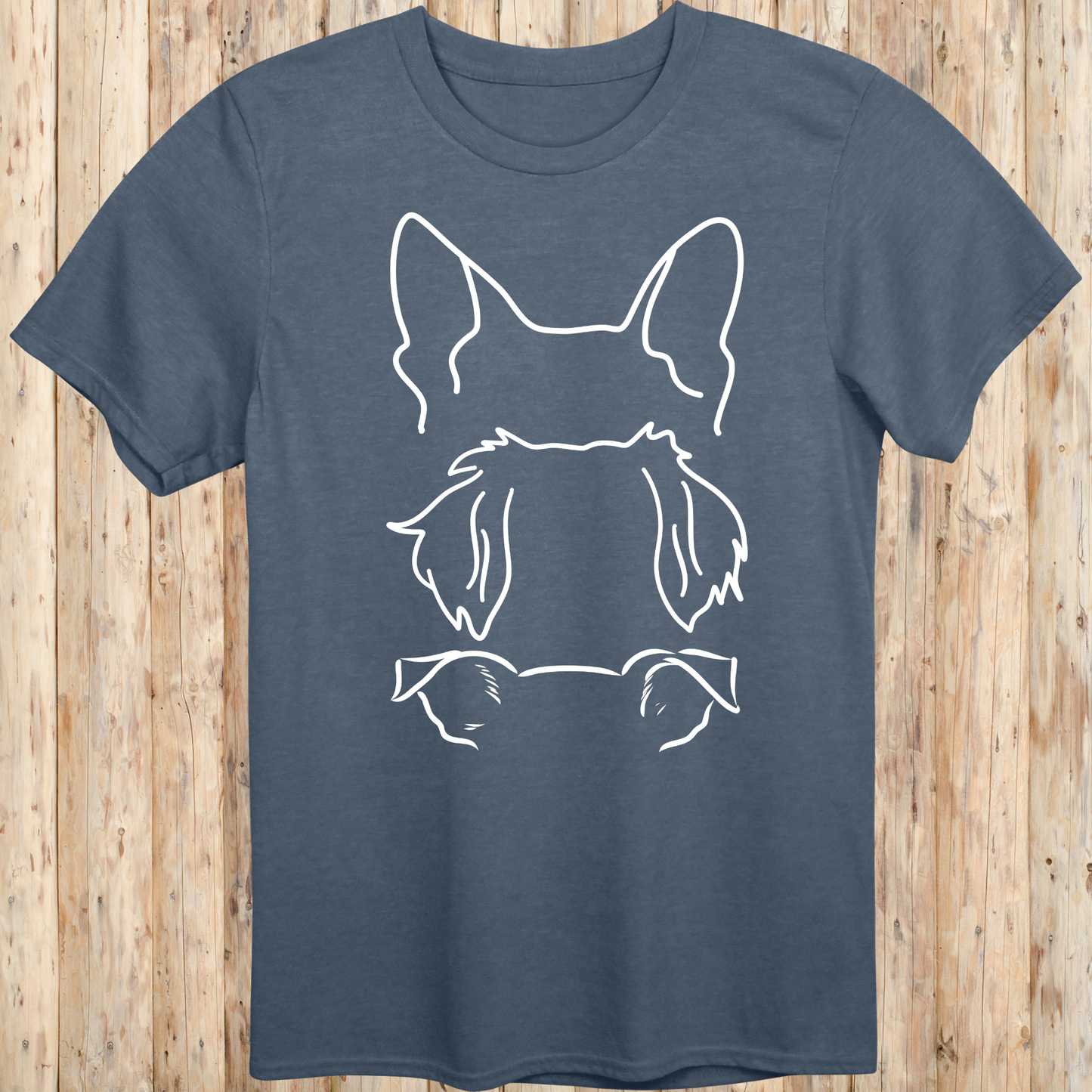 Dog Ears Outline T-Shirt
