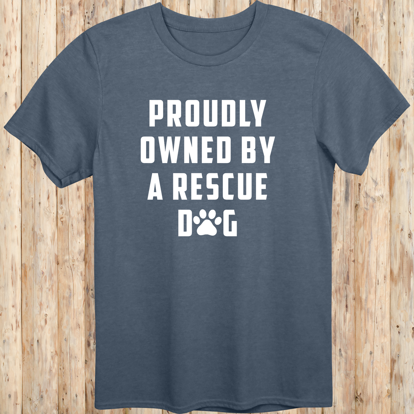 Proudly Owned By A Rescue Dog T-Shirt