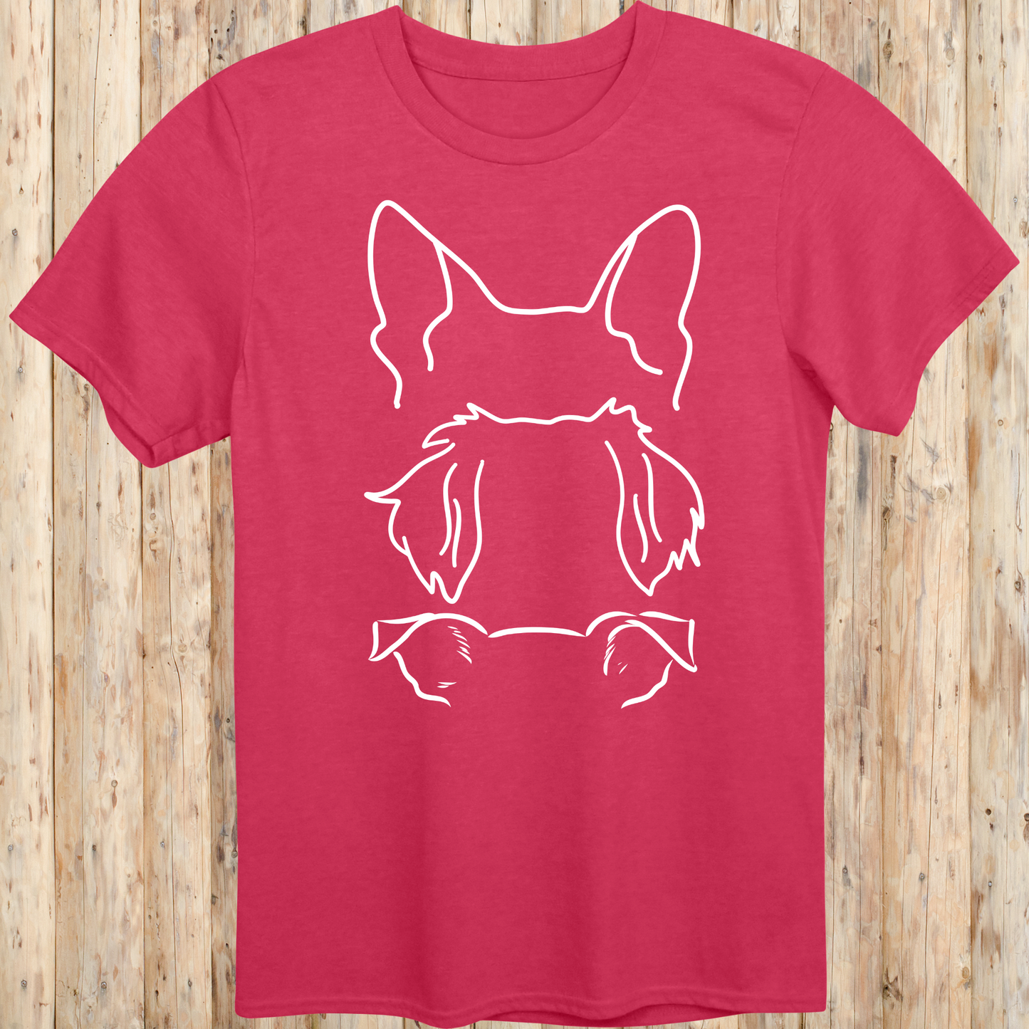 Dog Ears Outline T-Shirt