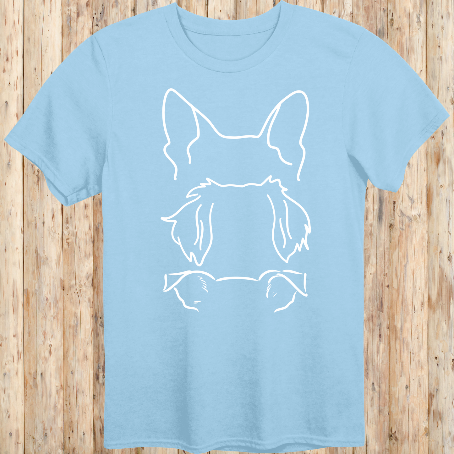 Dog Ears Outline T-Shirt