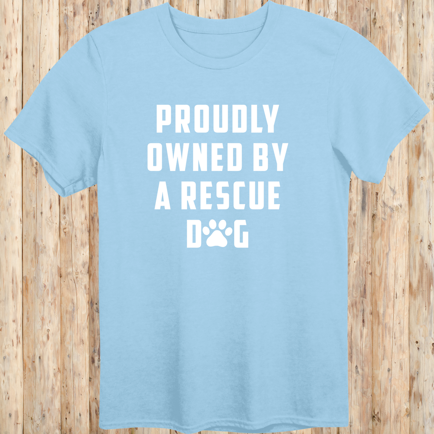 Proudly Owned By A Rescue Dog T-Shirt