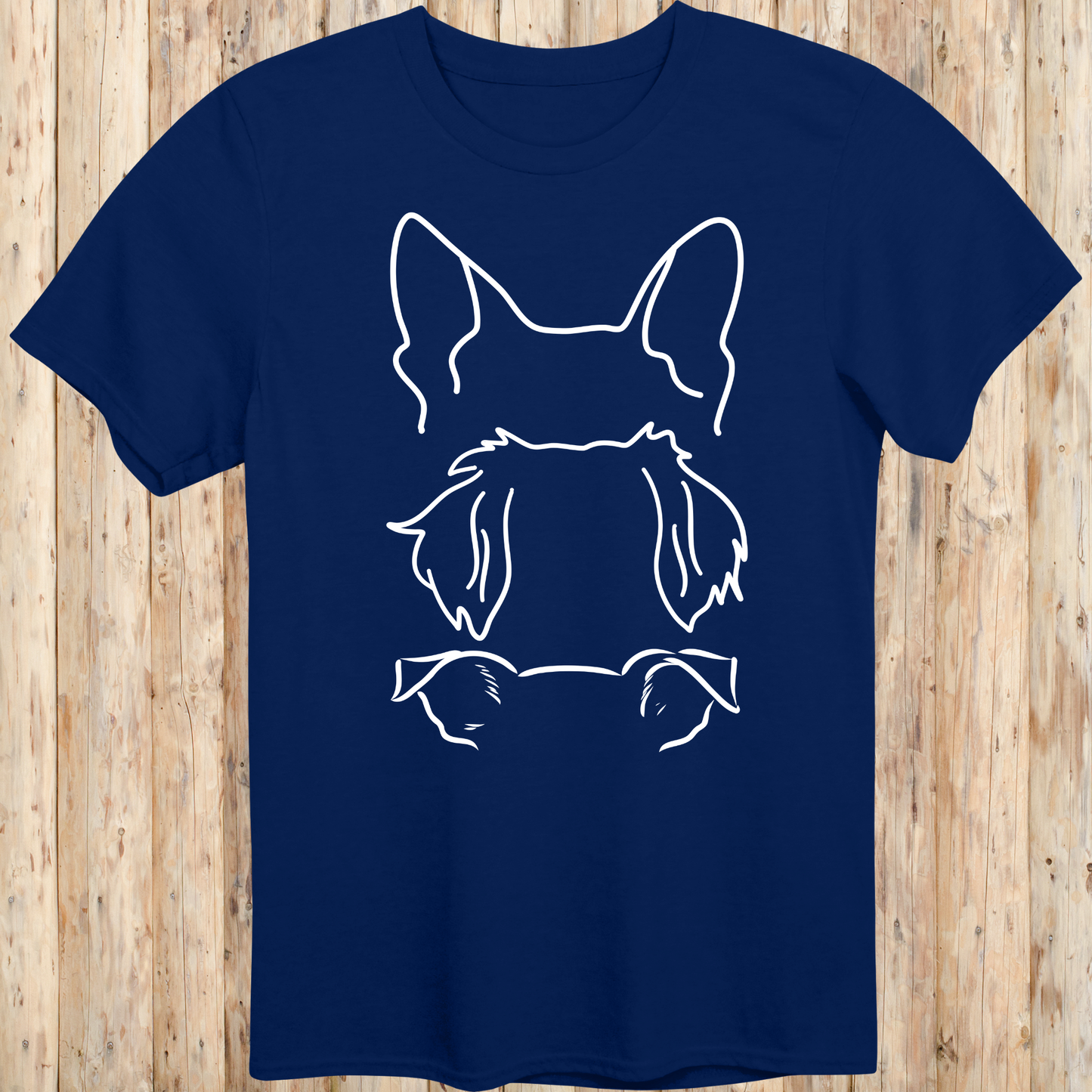 Dog Ears Outline T-Shirt